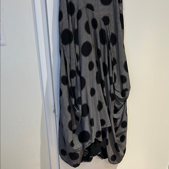 Black and White Polka Dot Dress Patrizia-Luca - Picture 3 of 4